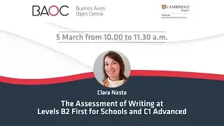 The Assessment of Writing at Levels B2 and C1 - Buenos Aires Open Centre