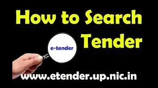 How to Search E- Tender !! In Hindi !! BUT2WHY