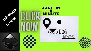 #Dog #maps / Inkscape Tutorial 2021//Just 5 min./designing with Ashwin./Letter logo type