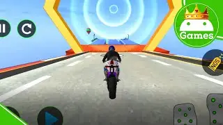 Mega Ramp Moto Bike Racing - Bike Stunt Game - Android Gameplay