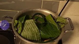 Steaming Tilapia the Traditional Way | Banana Leaves & Guava Wood!🐟♨️