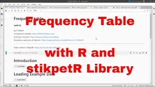 R - Frequency Table with stikpetR