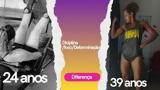 DIFEREN&Ccedil;A quando eu comecei a TREINAR com 25 anos e hoje com 39 anos #academia #motivation 