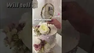 MAKING A WEDDING CAKE 😱 #weddingcake #wedding #cakebusiness #shortsvideo #shorts #trendingshorts