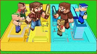 ŞEHRİ ORTADAN İKİYE BÖLDÜK! 😱 - Minecraft