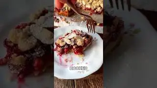 Cherry Almond Crumb Bars 🍒 Easy Homemade Dessert