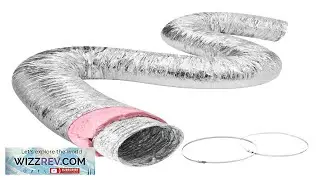 VEVOR Dryer Vent Hose 5'' Insulated Flexible Duct 25FT Long with 2