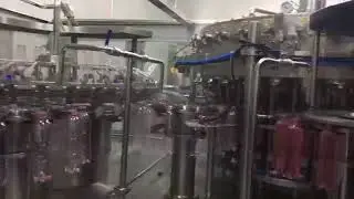 Automatic fruit flavor water bottle filling capping machine water drinks bottling line speed 3000 36