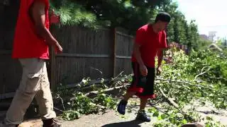 Neighbors helping neighbors after the storm
