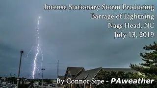 Close Lightning Barrage - Nags Head, NC, 7-13-2019