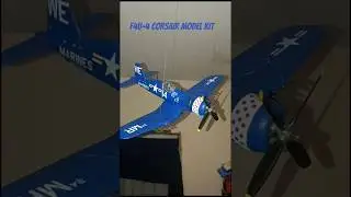 I built, painted, decaled, and hung this F4U-4 Corsair Model Kit recently! #warthunder #revall #WW2