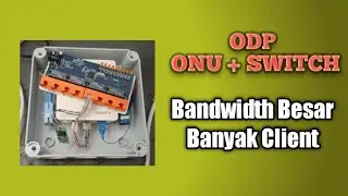 ODP Fiber Optik Sederhana Menggabungkan Switch dan ONU
