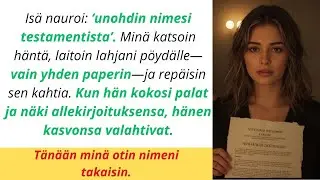 Is&auml; sanoi juhlissa: &lsquo;Et ole biologinen &ndash; unohdin sinut testamentista.&rsquo; Min&auml; rep&auml;isin...