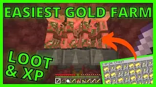 EASIEST 1.18 STARTER GOLD & XP FARM in MINECRAFT BEDROCK | Beginner friendly! | for PS4/XBox/PC/MCPE