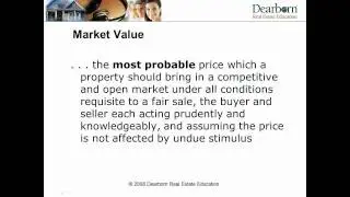 Session 7 - Real Estate Appraisal Principles and Procedures