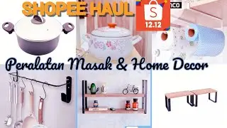 SHOPEE HAUL PERLENGKAPAN DAPUR & ROOM DECOR | HOME DECOR, PANCI CANTIK MULAI HARGA 10.000 RUPIAH