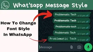 How to Change Text Massage Format In WhatsApp Without Using Any App | #viral WhatsApp Massage Tricks