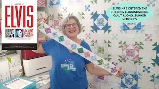 Elvis has entered the Building, Fat Eighths, Harrisonburg Quilt Along, Summer Memories