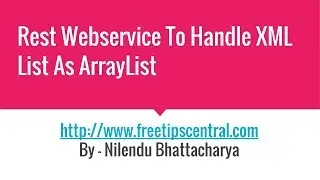 Rest Service To Handle Xml List Input As ArrayList
