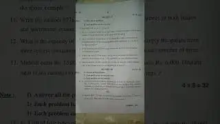 6th class 2022- 2023 SA2 Mathematics Question paper.