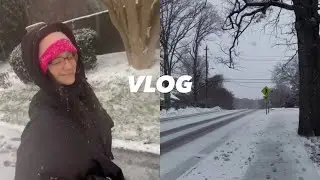 Un día en mi vida viviendo SOLA en Estados Unidos |  un día de mucha nieve ⛄️ | VLOG