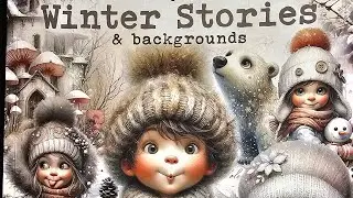 flip trough from the book winter stories & backgrounds