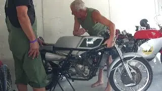 Heinz Rosner and 2-stroke MZ RE300 ... racing veterans from East Germany [classic motorcycle racing]