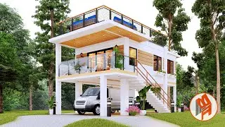 Charming 1 Bedroom House Tour | Modern Small House Design