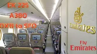 Обзор эконом-класса самолета Emirates A380 | Рейс EK225 Дубай (DXB) &mdash; Сан-Франциско (SFO)