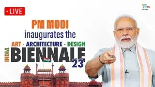 PM #Modi inaugurates the first Indian Art, Architecture & Design Biennale 2023