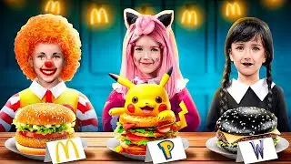 كيف تهرب طعام من ماكدونالدز للسينما ! وينزداي أدامز فى الواقع !