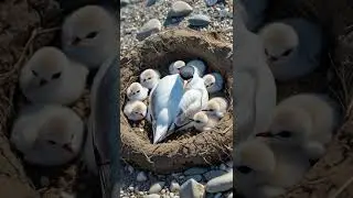How Little Tern Chicks Stay Safe on the Shore #tern #nature #birds #wildlife #animals #aiart