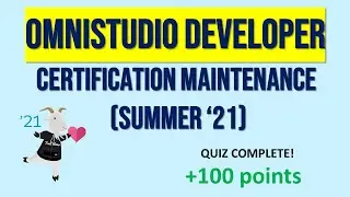 OmniStudio Developer Certification Maintenance (Summer '21)