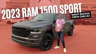 New 2023 Ram 1500 Sport Night Edition Crew Cab 4x4 - Sunroof | Stock # PR13930 - Redwater Dodge