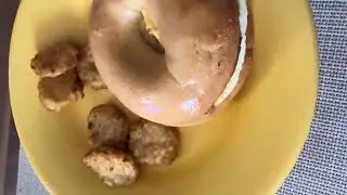 Dounkin Donut 🍩 bagel sandwich
