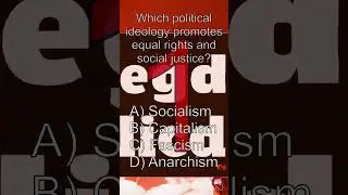 Quiz: Which political ideology promotes equal rights and social justice?