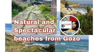 Touring Gozo , Malta:San Blas Bay and Hondoq Rumien Bay..