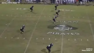 Kaplan vs Notre Dame 2013 Week 10 - 11/8/2013