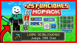🔥 TEXTURA UTIL *ROTA* para MCPE 1.21.X 😱 | +25 FUNCIONES | TEXTURA TIPO CLIENTE PARA BEDROCK