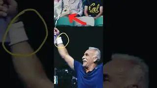 Mansour BahraMI'S GREATEST trick shot?😱#shorts #viralvideo #shorts feed #tennis