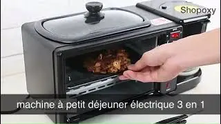 Machine &agrave; Petit-D&eacute;jeuner &Eacute;lectrique 3 en 1,
