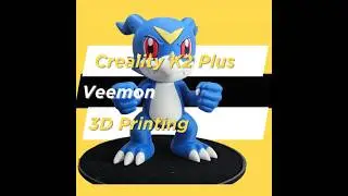 Reupload Veemon from Digimon Printed on Creality K2 Plus #3d #3dprinting #epic #creality