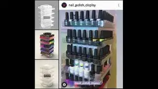 NAIL POLISH TURN DISPLAY STAND for nail polish \ ПОВОРОТНЫЙ ДИСПЛЕЙ для лаков