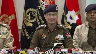 Live DGP Gaurav Yadav addressing a press conference at PPOI, Sector 32.