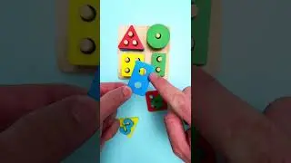 Smart Sorting Fun! 🔢🎨 Shapes & Numbers for Kids #learning #shorts