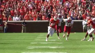 Kyle Parker Connects with Jamie Harper Against Maryland Defense