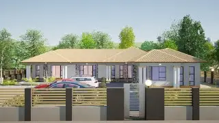 L SHAPE HOUSE 3BEDS 3BATHS | BEAUTIFUL 3BEDROOMS HOUSE DESIGN | PLAN 2018 085  242 m&sup2;