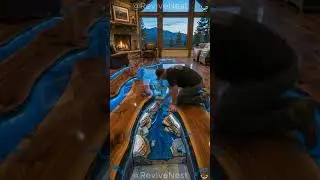 This Epoxy &ldquo;River Floor&rdquo; Looks UNREAL #shorts