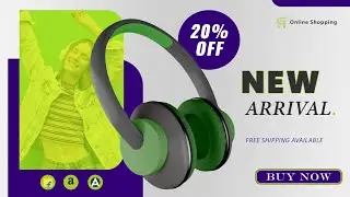 HEADPHONE AD  ||  Premiere Pro  ||  Graphic Design  ||