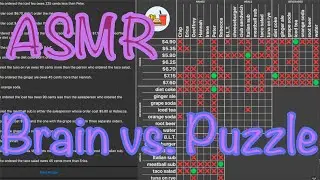Whispered ASMR ~ Logic Grid Puzzle ~ Lunch Orders